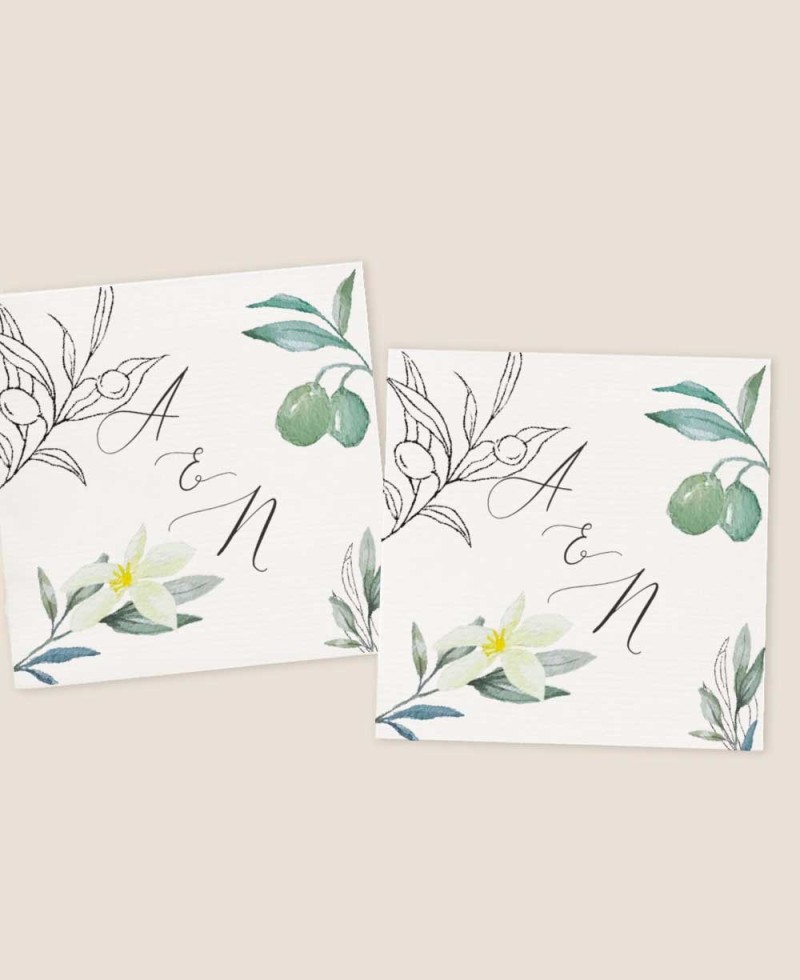 Pegatinas cuadradas elegantes botanica para boda Pegatinas cuadradas elegantes botanica para boda