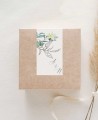 Autocollant vertical olive et fleur d’oranger détails de mariage élégants