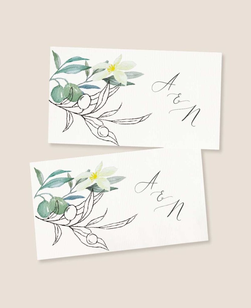 Adesivos de flor de oliveira e laranjeira para detalhes do casamento Adesivos de flor de oliveira e laranjeira para detalhes do casamento