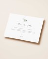 Elégant papeterie de mariage hortensias blancs