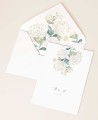 Invitations de mariage d’hortensias blancs
