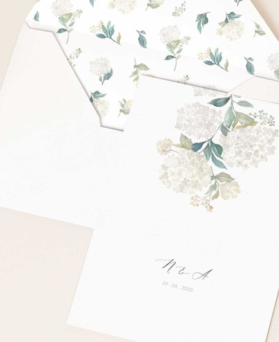 Convites botânicos da flor para o casamento