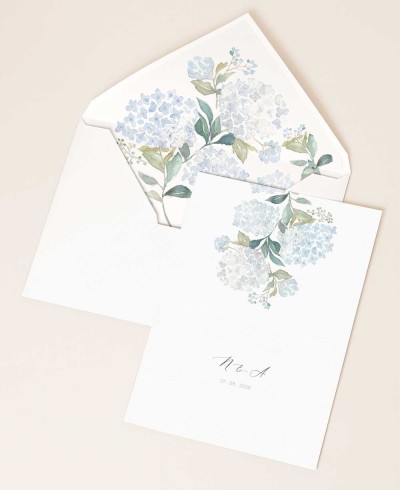 Eleganti partecipazioni di nozze con fiori