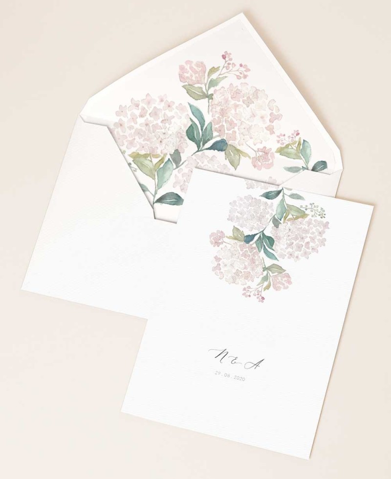 Eleganti e belle partecipazioni di nozze con fiori Eleganti e belle partecipazioni di nozze con fiori