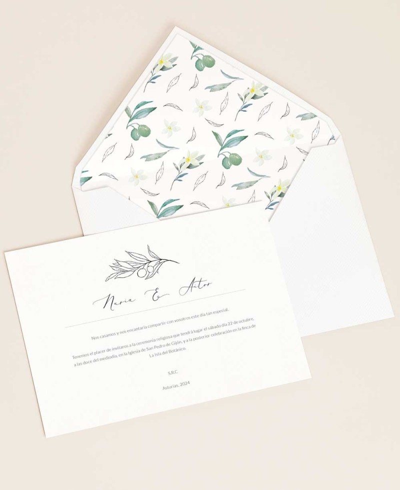 Bellissimi ed eleganti inviti per matrimoni con fiori Bellissimi ed eleganti inviti per matrimoni con fiori