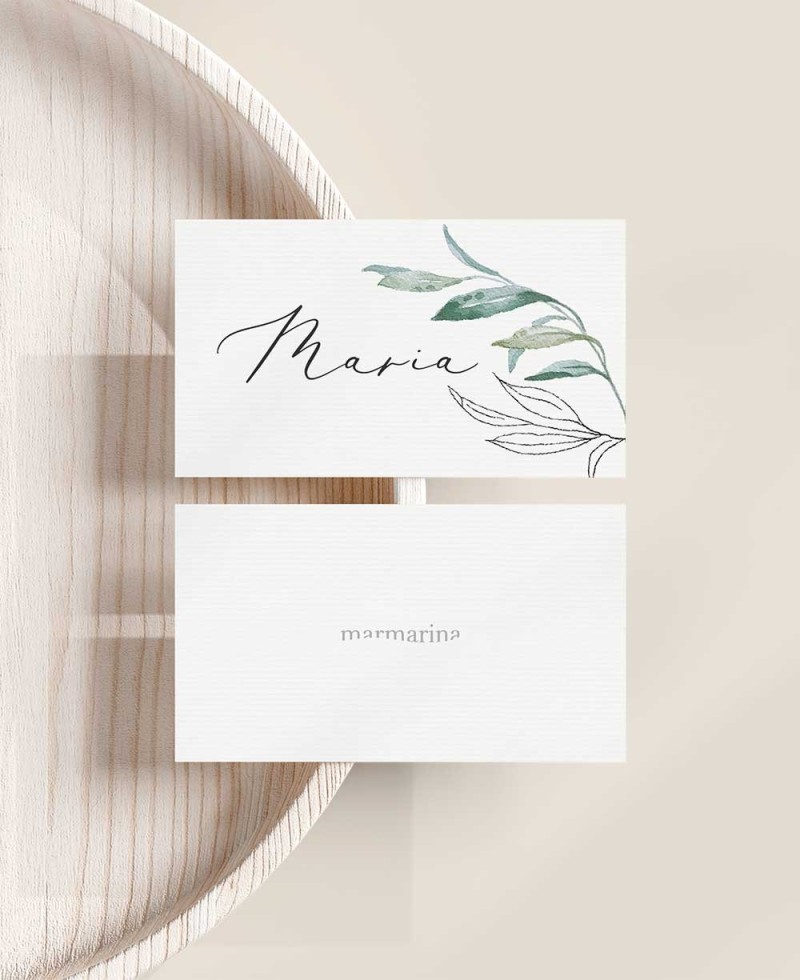 Personalisierter Tischständer botanische Kollektion Personalisierter Tischständer botanische Kollektion