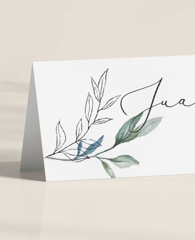 Zoom Platzhalter Papeterie Hochzeiten botanisch