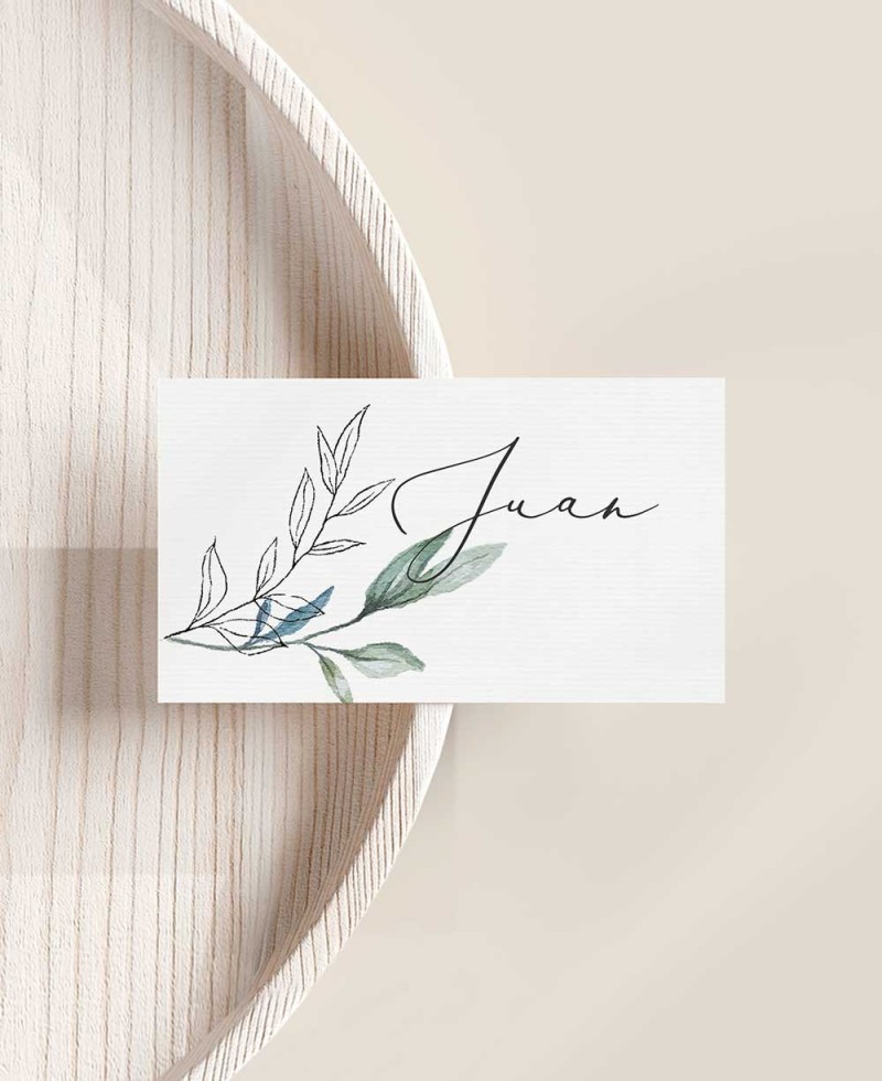 Olive and orange blossom placemarks Olive and orange blossom placemarks
