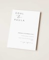 Collezione minimal, cancelleria elegante per matrimoni
