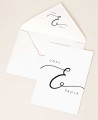 Faire-part de mariage minimaliste en noir et blanc
