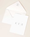 Convites de casamento minimalistas em preto e branco