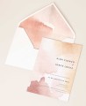 Convites de casamento aquarelas coloridas