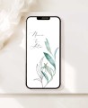 Invito digitale ulivo e fiori d'arancio
