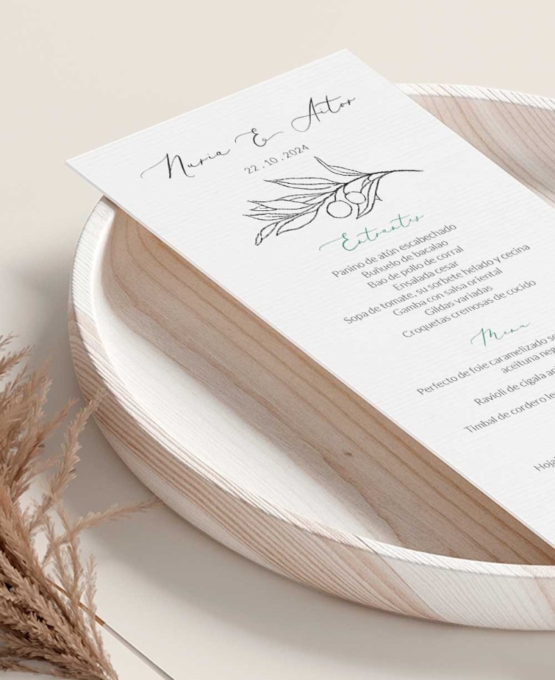 Hochzeitsmenüs botanische Sammlung Hochzeitsmenüs botanische Sammlung