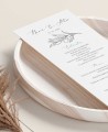 Hochzeitsmenüs botanische Sammlung