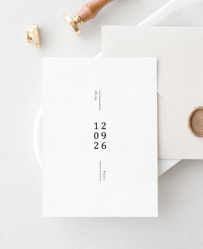 Minimale Hochzeitseinladung in Tokio