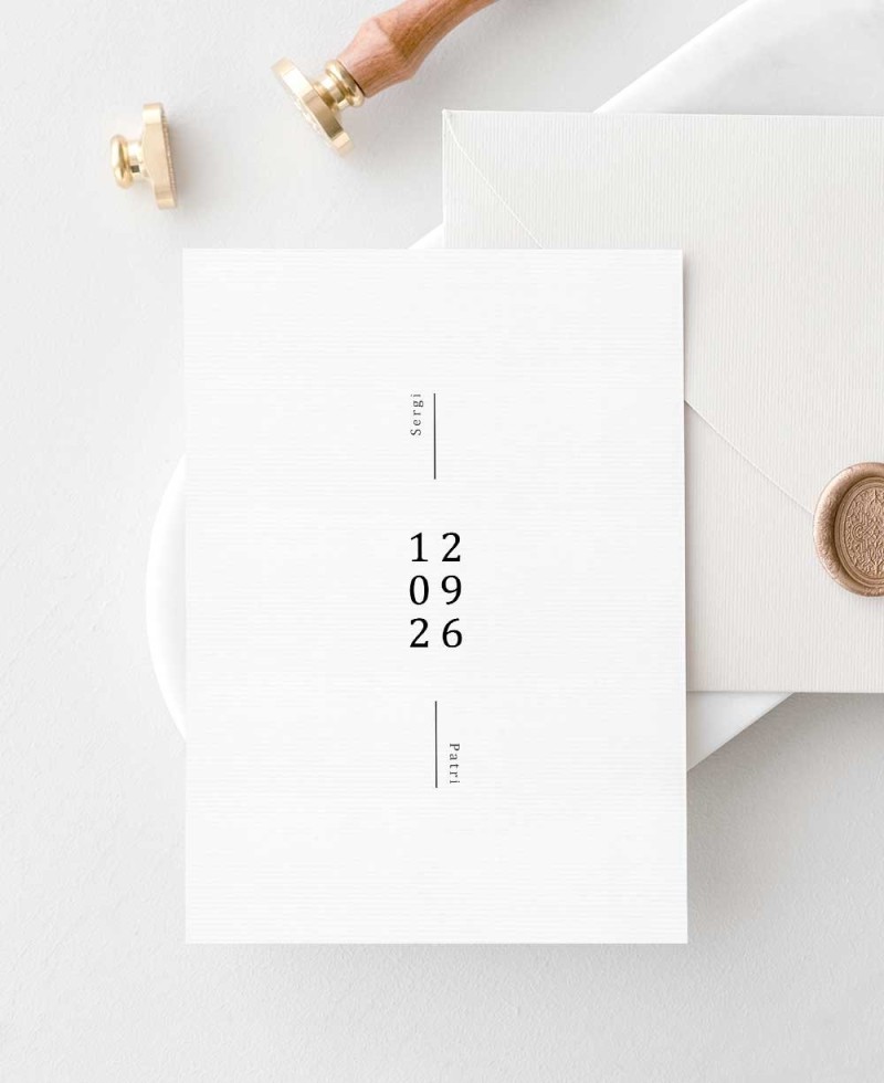 Minimal Tokyo Wedding Invitation Minimal Tokyo Wedding Invitation