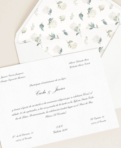 Papelaria de casamento tradicional e clássica