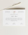Invitación de boda clásica verano tarjetón horizontal