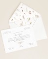 Invitations de mariage florales automnales et élégantes