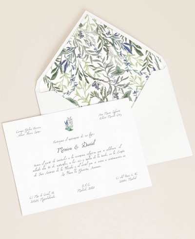 Invitaciones para bodas estilo floral clásico y tradicional
