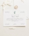 Invitación de boda jacintos silvestres tarjetón horizontal