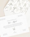 Papelaria de casamento estilo azeitona clássico