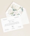 Classic floral wedding invitations hydrangeas