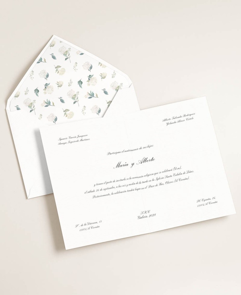 Invitations de mariage classiques de style traditionnel Invitations de mariage classiques de style traditionnel