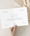 Invitation de mariage diptyque horizontal classique