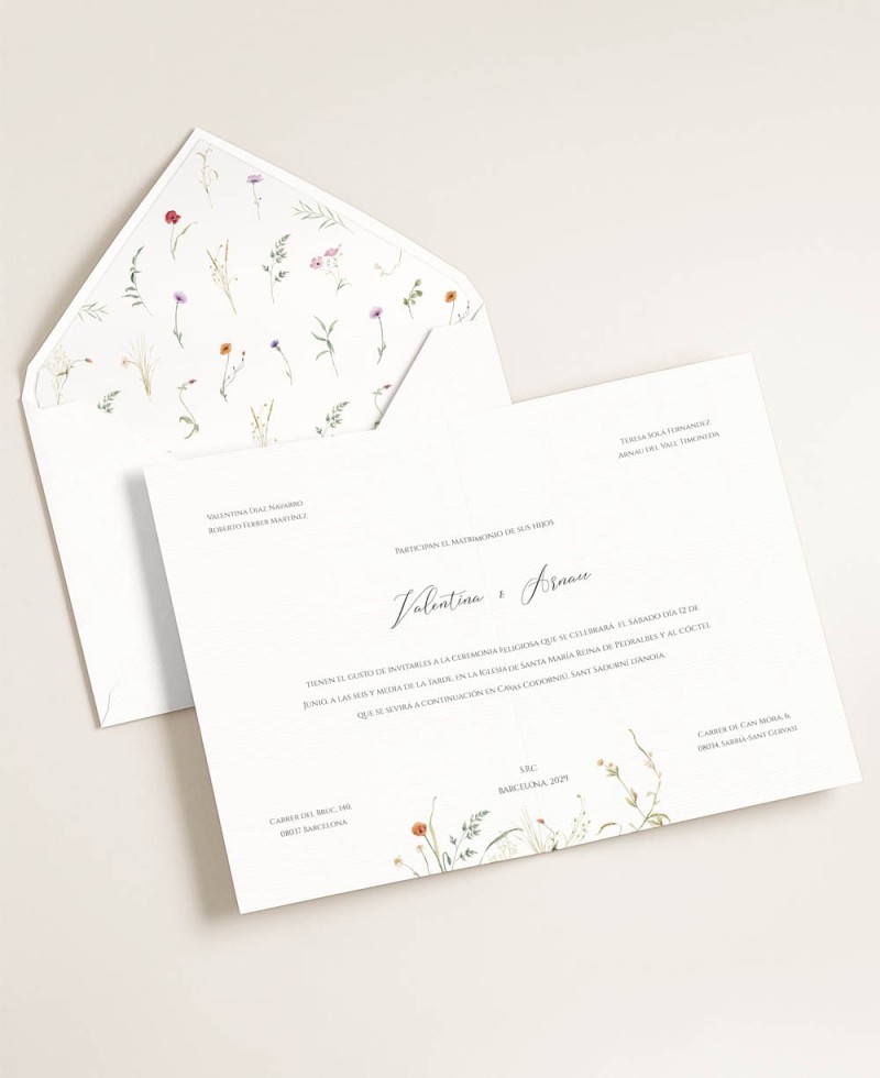 Convites de casamento florais elegantes e clássicos Convites de casamento florais elegantes e clássicos