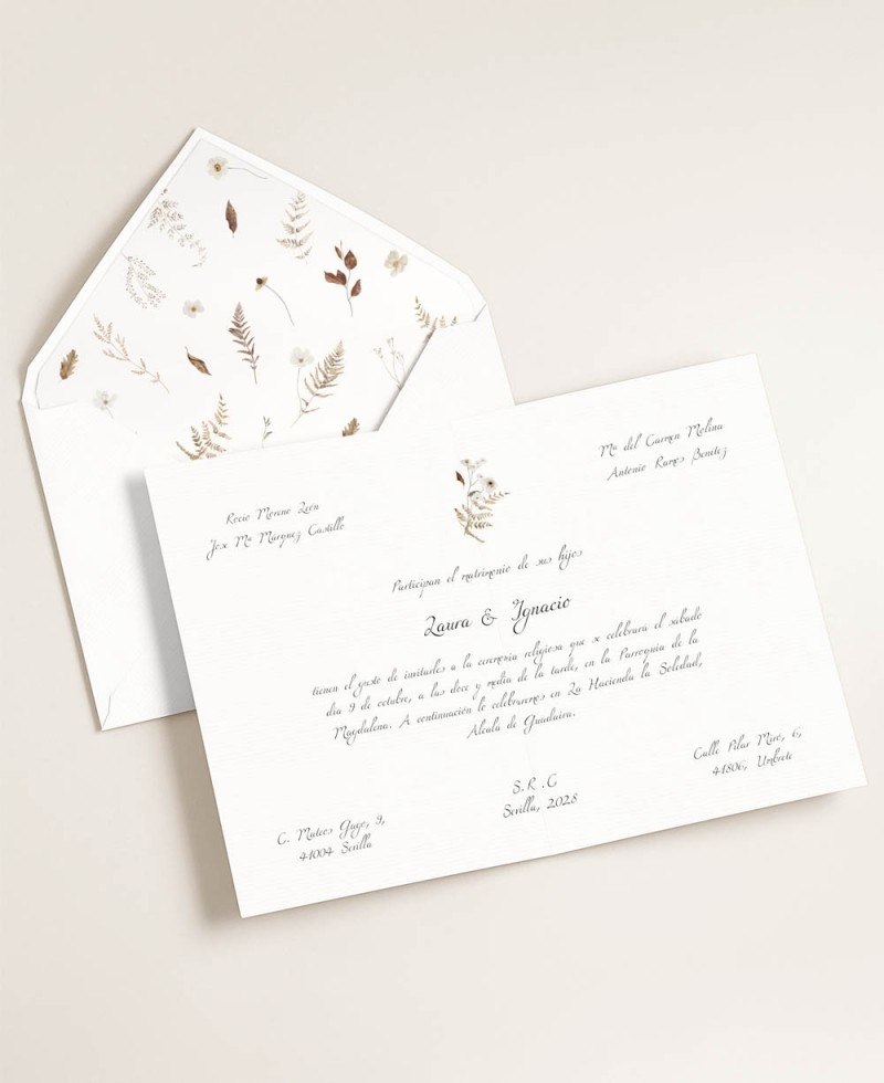 Elegant and Classic Autumn Floral Wedding Invitations Elegant and Classic Autumn Floral Wedding Invitations