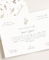 Traditional wedding stationery autumn flowers