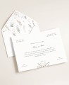Elegant and Classic Wedding Invitations with Winter Flowers