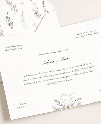 Cancelleria floreale per matrimoni tradizionale ed elegante
