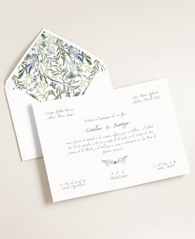 Elegant Wild Hyacinth Wedding Invitations