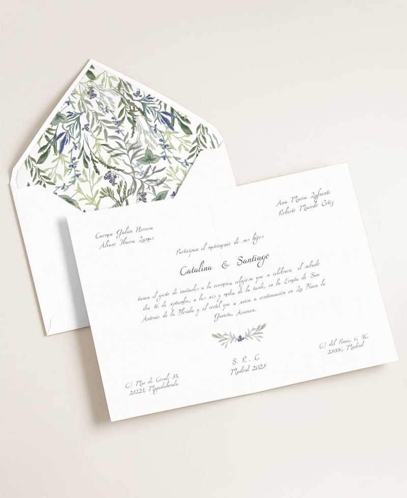Elegant Wild Hyacinth Wedding Invitations Elegant Wild Hyacinth Wedding Invitations