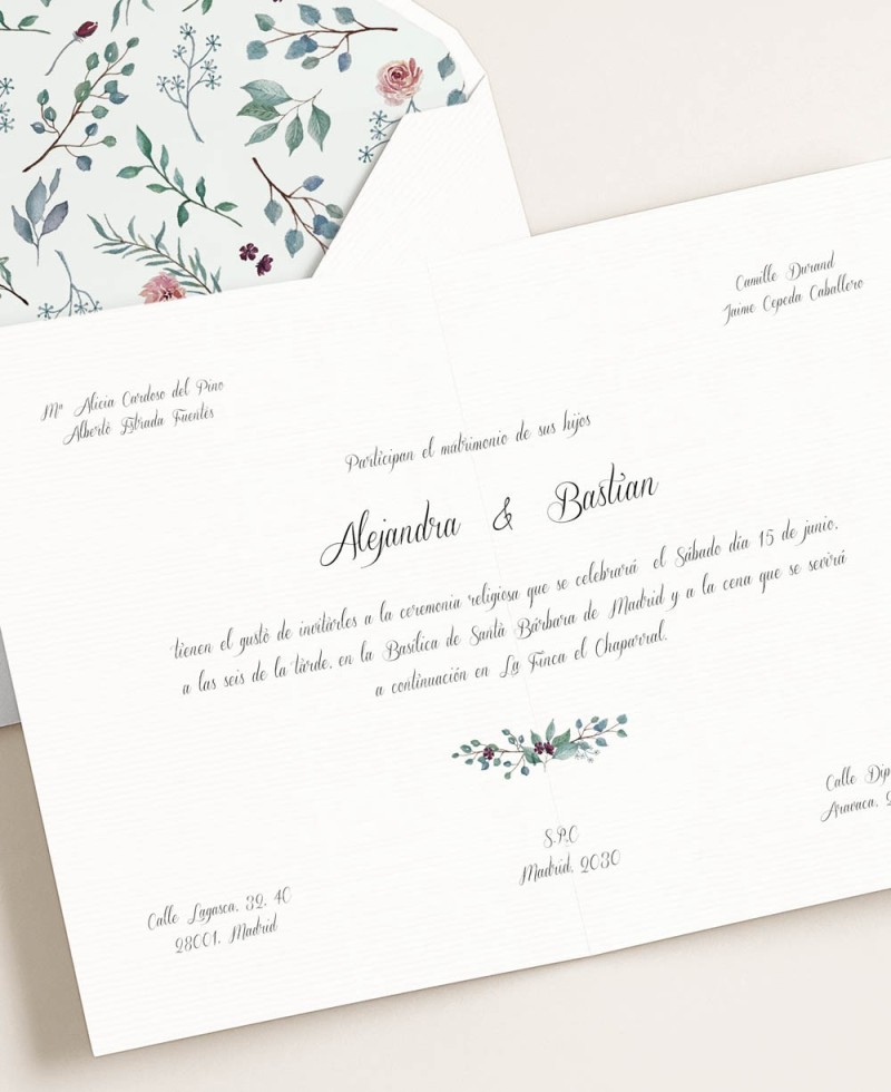 Papeterie de mariage élégante et classique de style naturel Papeterie de mariage élégante et classique de style naturel
