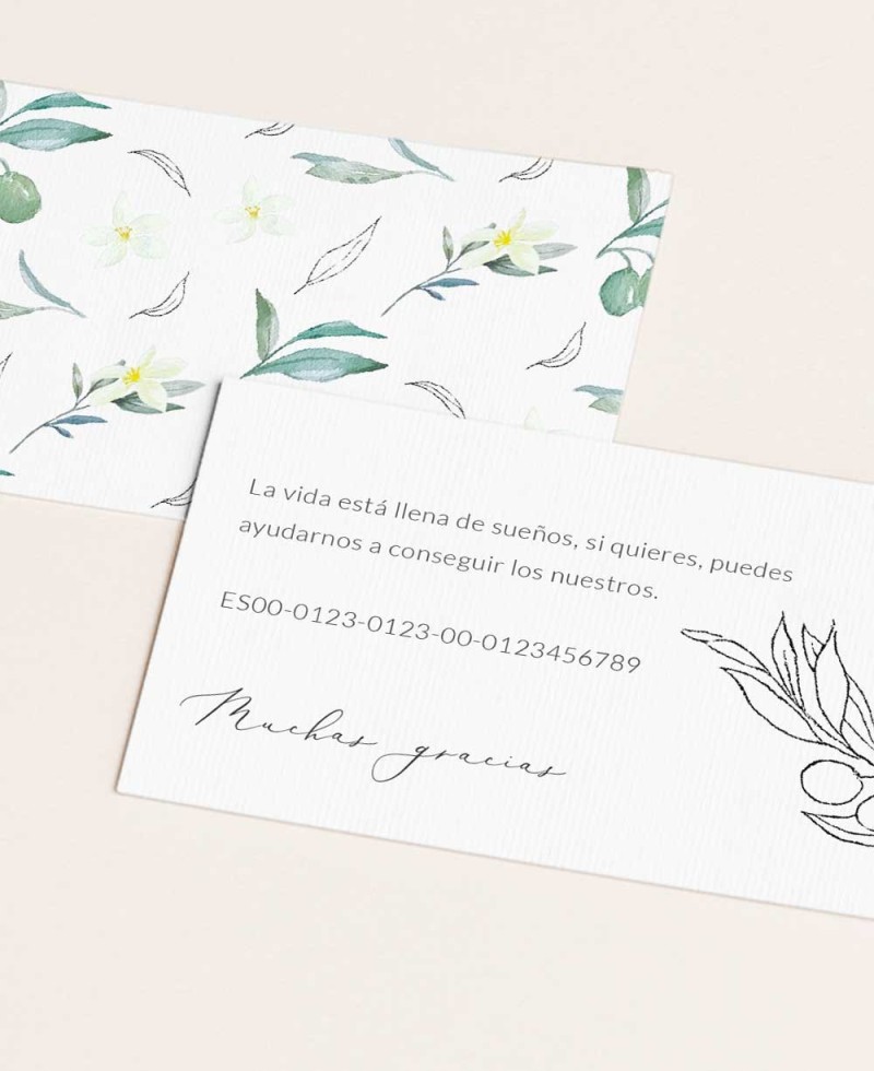 Botanical Collection Hochzeits-Geschenkkarte