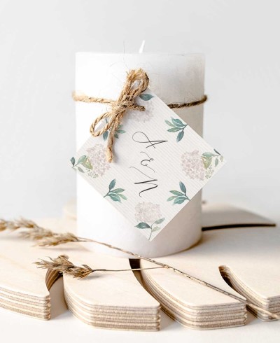 Accessori per eleganti regali di nozze collezione botanica