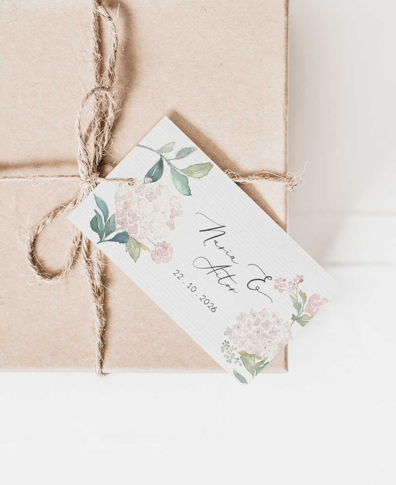 Acessórios para lembrancinhas de casamento: hortênsias cor-de-rosa Acessórios para lembrancinhas de casamento: hortênsias cor-de-rosa