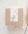 Vertical rectangular stickers for wedding gifts botanical collection