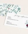 Tarjeta de confirmación para bodas eucalipto y rosas