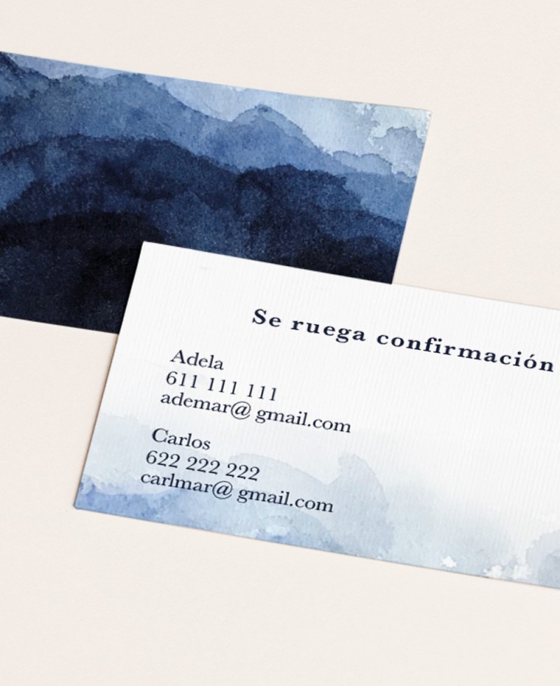 Cartolina di conferma dell'oceano | Design del marinaio