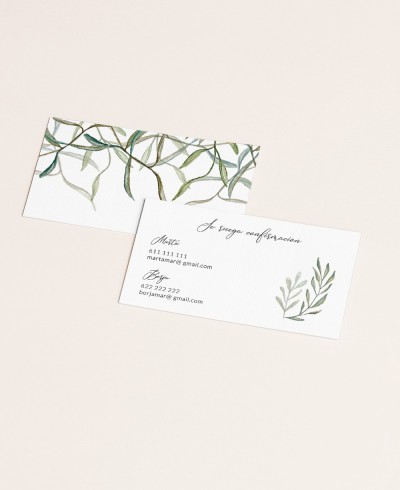 Biglietto di auguri botanico per matrimoni RSVP