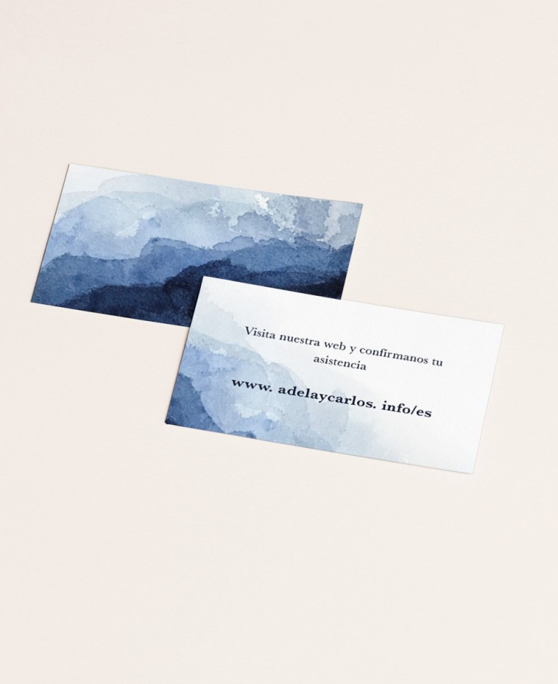 Contatto web card per matrimoni collezione marinara