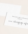 Carte Web di contatto per matrimoni in bianco e nero