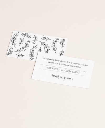 Lista nozze collezione cartolina stile minimalista