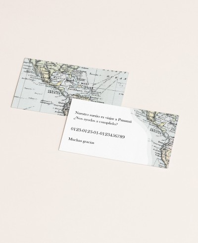 Mappa della collezione a tema della carta della lista nozze