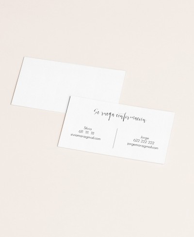 Tessera RSVP per la cabina fotografica della collezione di matrimoni